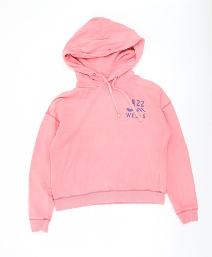Womens UK Size 6 Jack Wills Pink Pullover Hoodie