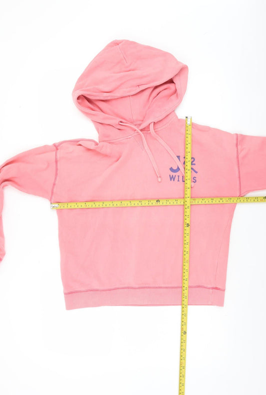 Womens UK Size 6 Jack Wills Pink Pullover Hoodie