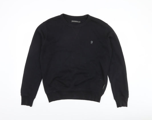 Mens UK Size S French Connection Black Pullover Sweatshirt