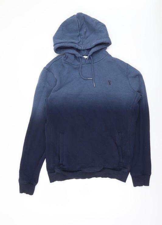 Mens UK Size M NEXT Blue Pullover Hoodie