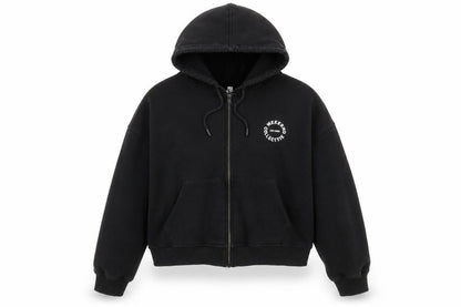 Womens UK Size 12 ASOS Black Full Zip Hoodie