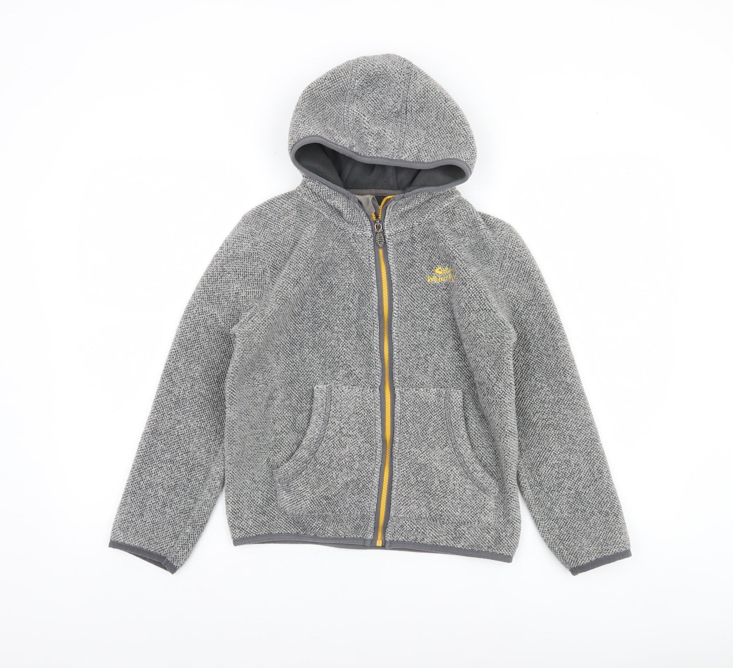 Boys UK Size 9-10 Years Weird Fish Grey Full Zip Hoodie