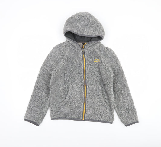 Boys UK Size 9-10 Years Weird Fish Grey Full Zip Hoodie