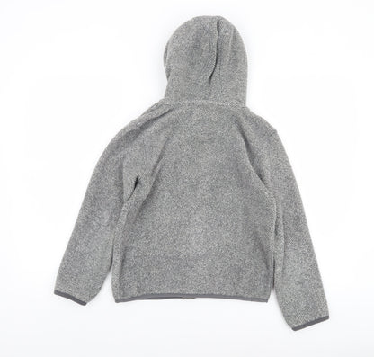 Boys UK Size 9-10 Years Weird Fish Grey Full Zip Hoodie
