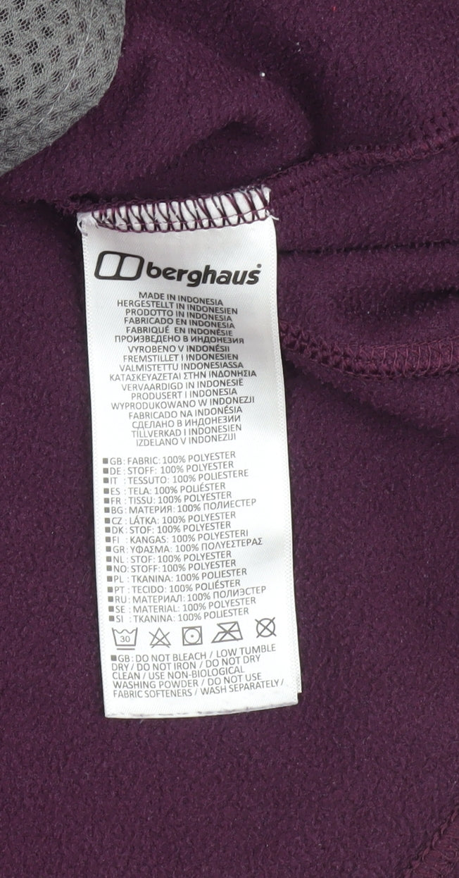 Berghaus Womens Purple Fleece Full Zip Jacket Size 18