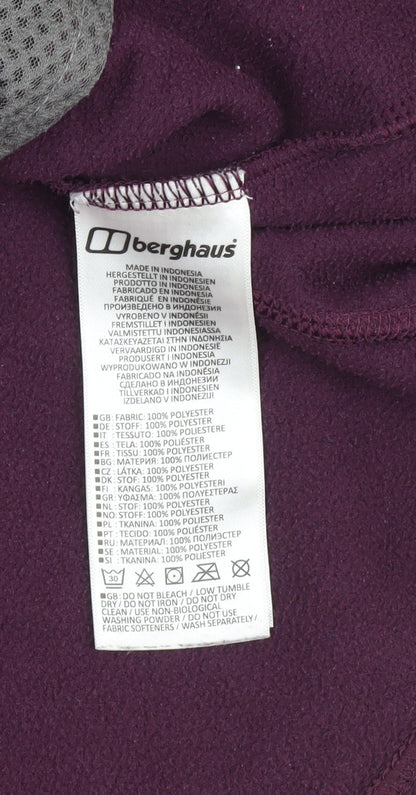 Berghaus Womens Purple Fleece Full Zip Jacket Size 18