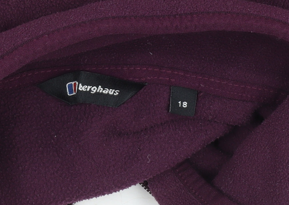 Berghaus Womens Purple Fleece Full Zip Jacket Size 18