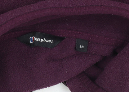 Berghaus Womens Purple Fleece Full Zip Jacket Size 18