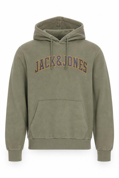 Mens UK Size S JACK & JONES Green Pullover Hoodie