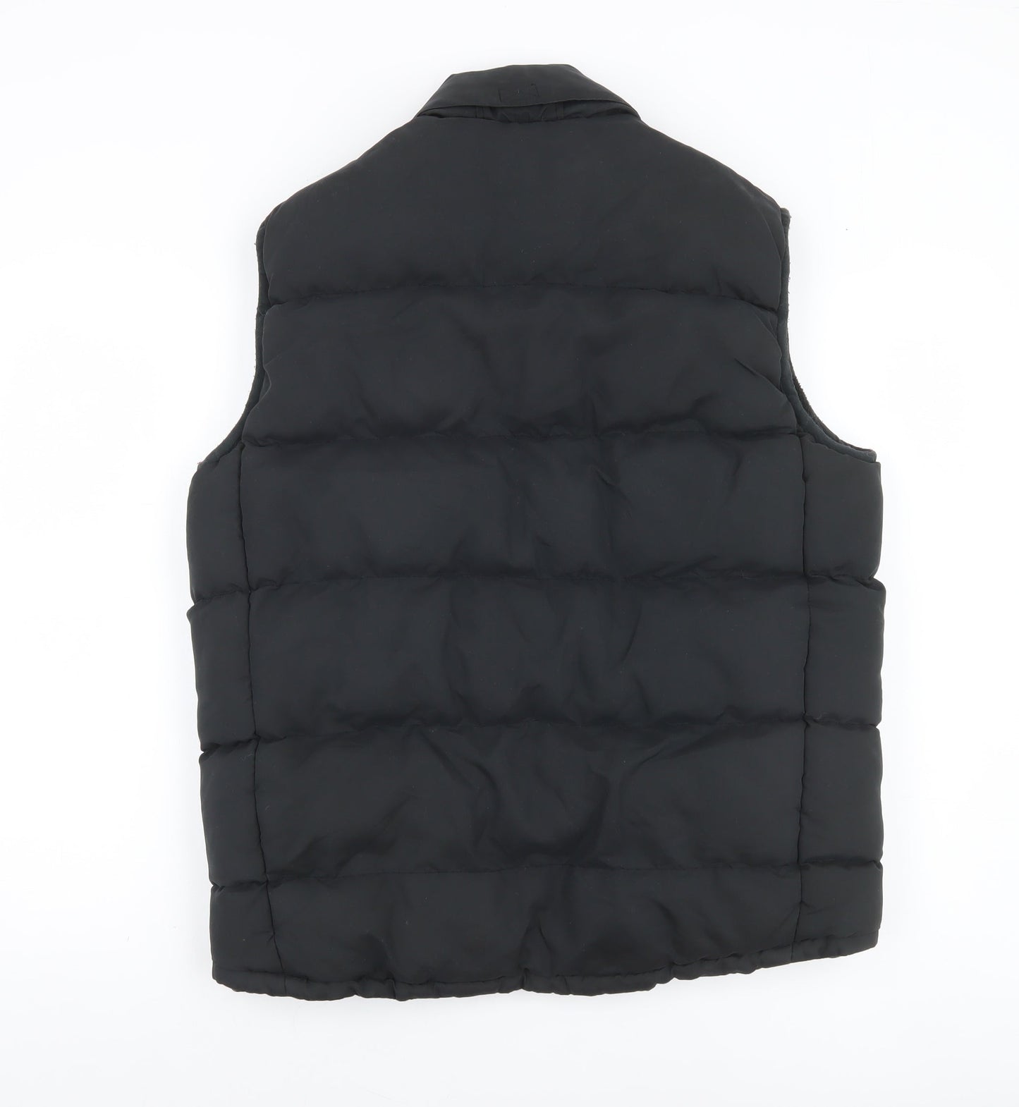 Mens UK Size M Blue Lake Black Puffer Jacket