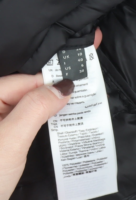 Womens UK Size 10 Esprit Black Puffer Jacket