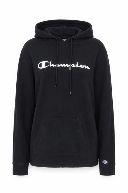 Womens UK Size M Champion Black Pullover Hoodie
