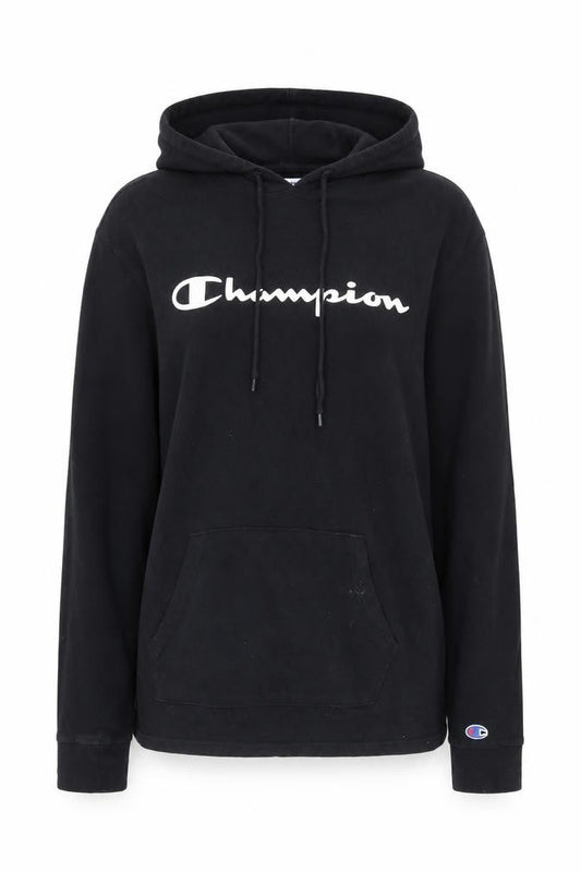 Womens UK Size M Champion Black Pullover Hoodie