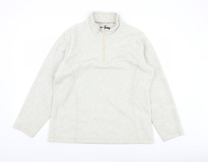 Regatta Women’s Beige 1/4 Zip Fleece Pullover UK 16 Warm Outdoor Sweatshirt