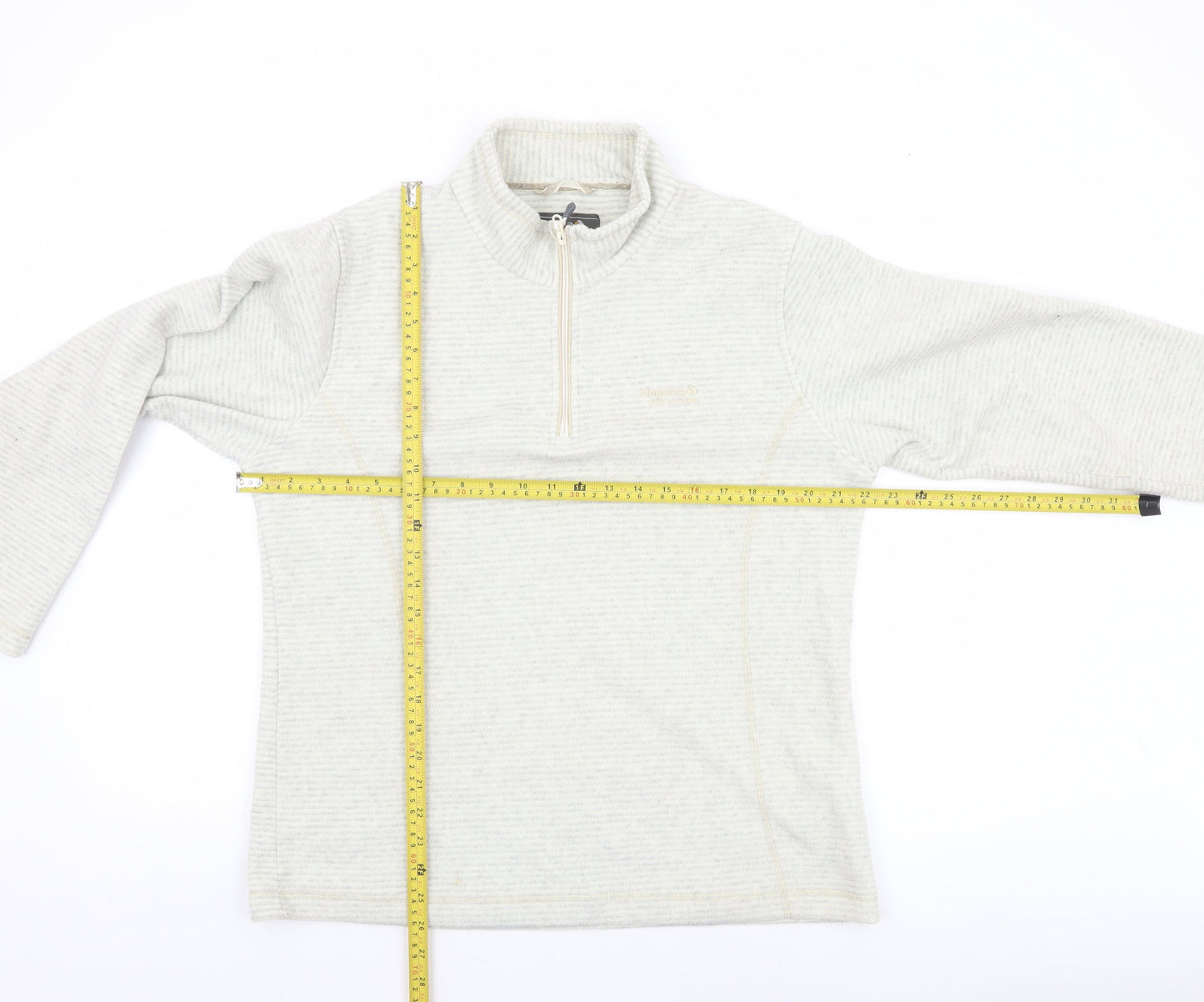 Regatta Women’s Beige 1/4 Zip Fleece Pullover UK 16 Warm Outdoor Sweatshirt