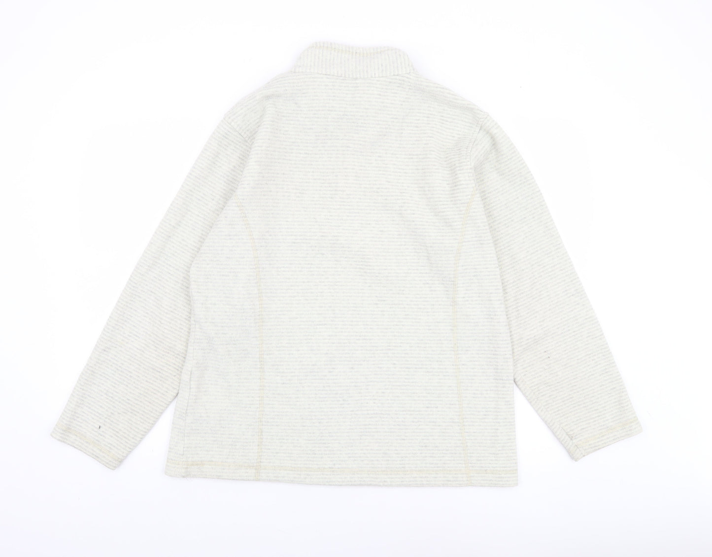 Regatta Women’s Beige 1/4 Zip Fleece Pullover UK 16 Warm Outdoor Sweatshirt