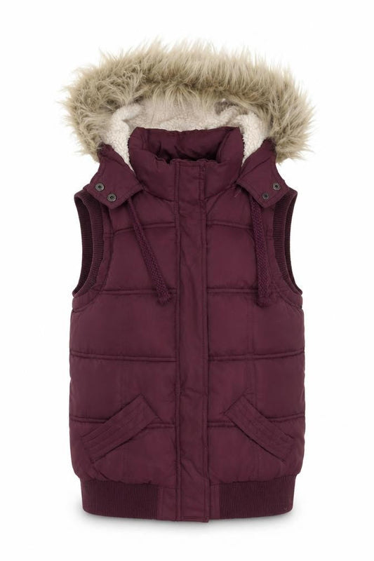 Womens UK Size 10 New Look Purple Puffer Jacket