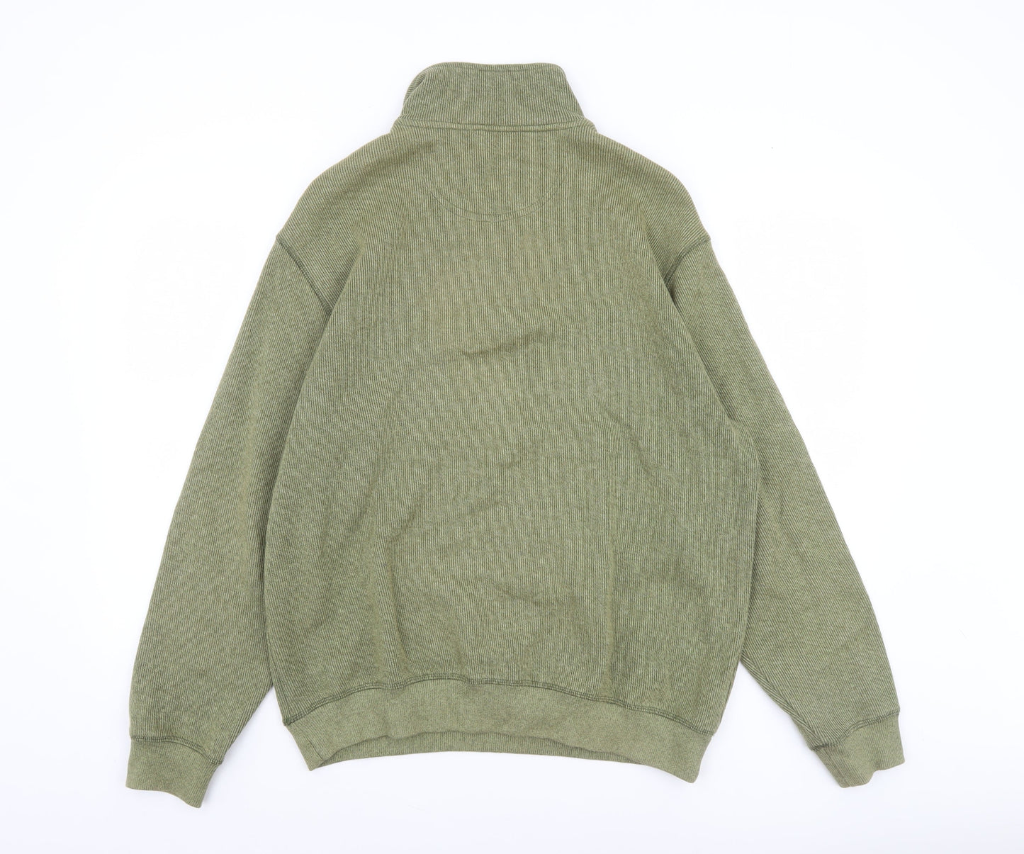 Mens UK Size M Belika Green 1/2 Zip Sweatshirt