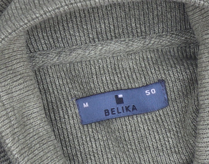 Mens UK Size M Belika Green 1/2 Zip Sweatshirt