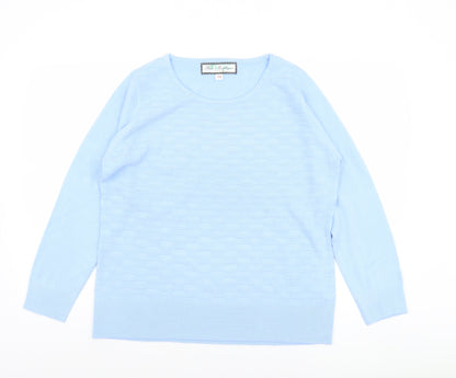 Womens UK Size 14 Paco Boutique Blue Pullover Jumper