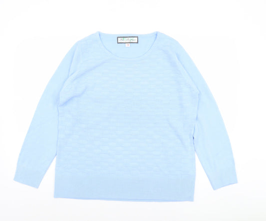 Womens UK Size 14 Paco Boutique Blue Pullover Jumper