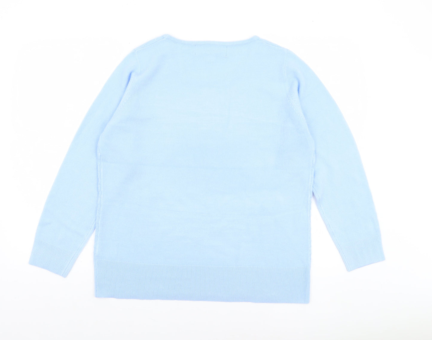 Womens UK Size 14 Paco Boutique Blue Pullover Jumper