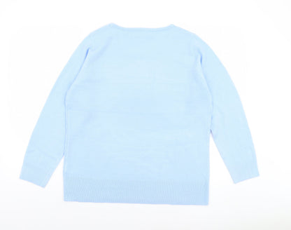 Womens UK Size 14 Paco Boutique Blue Pullover Jumper