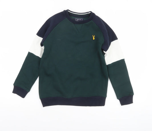 Next Boys Multicoloured Cotton Blend Crew Neck Sweatshirt 9 Years