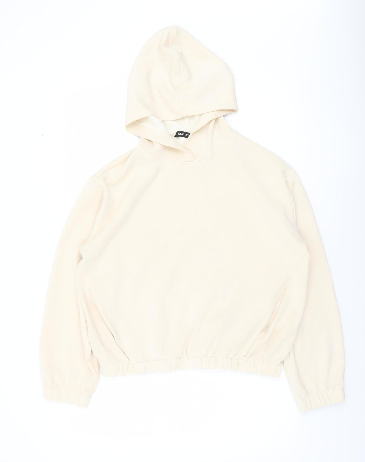 Womens UK Size M F&F Active Beige Pullover Hoodie