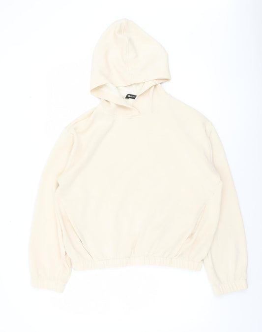 Womens UK Size M F&F Active Beige Pullover Hoodie