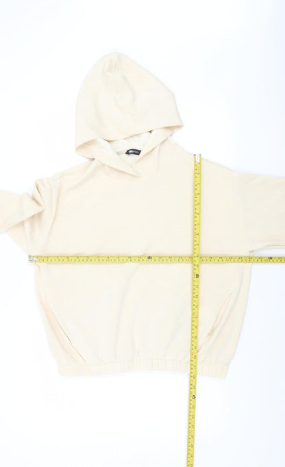 Womens UK Size M F&F Active Beige Pullover Hoodie