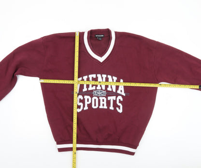 Womens UK Size S PRETTYLITTLETHING Red Pullover Sweatshirt