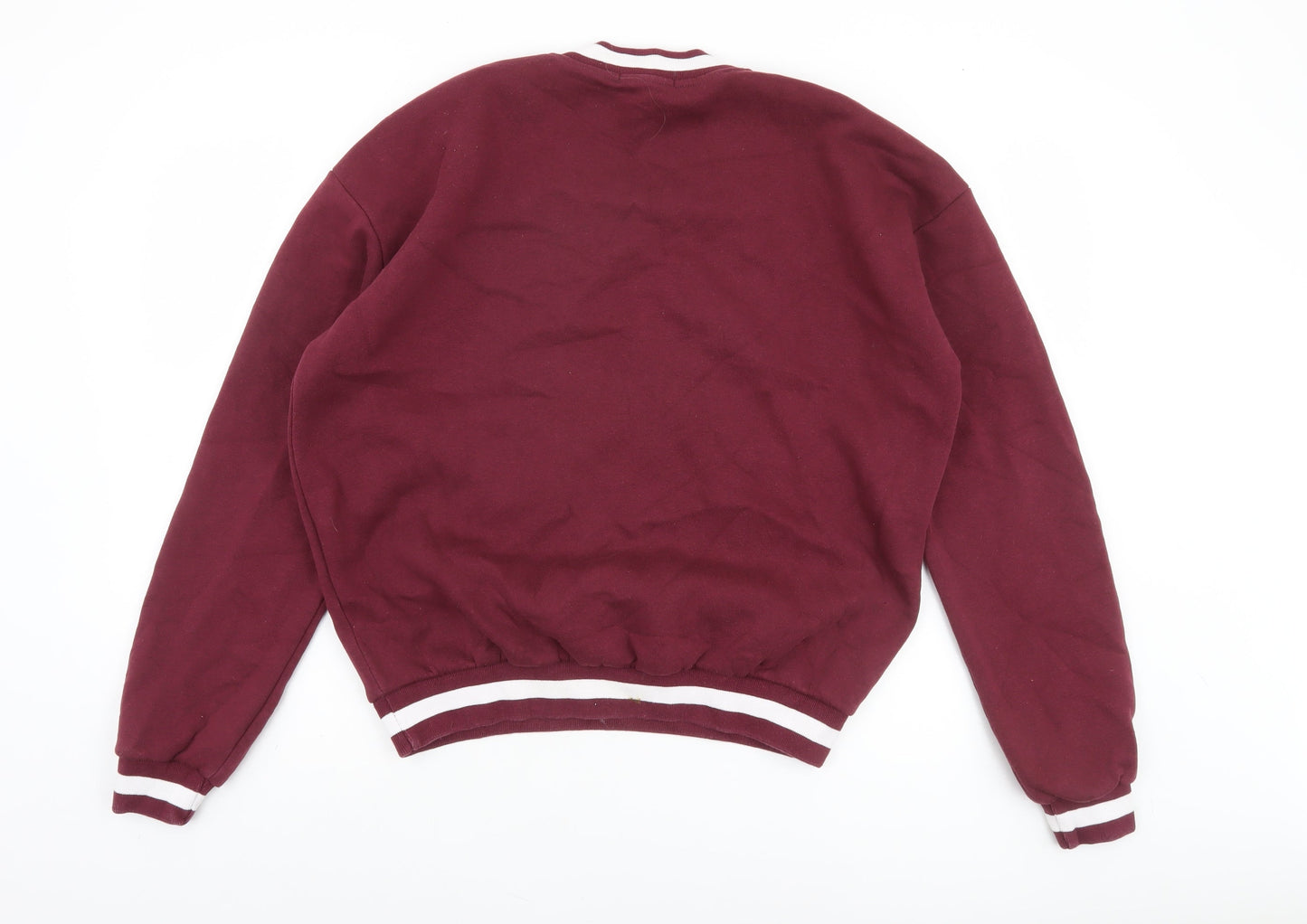 Womens UK Size S PRETTYLITTLETHING Red Pullover Sweatshirt