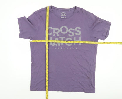 Mens UK Size XL Crosshatch Purple  T-Shirt