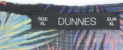 Dunnes Women’s Multicoloured Tropical V-Neck Shift Dress XL