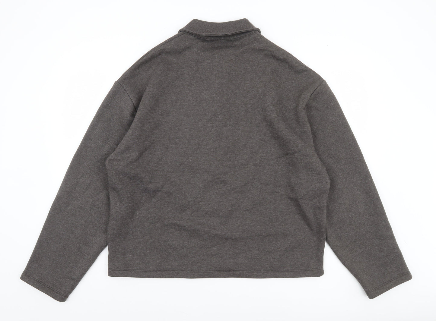 Mens UK Size XS ASOS DESIGN Brown Henley Sweatshirt