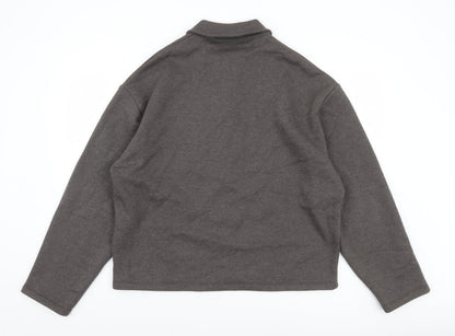 Mens UK Size XS ASOS DESIGN Brown Henley Sweatshirt