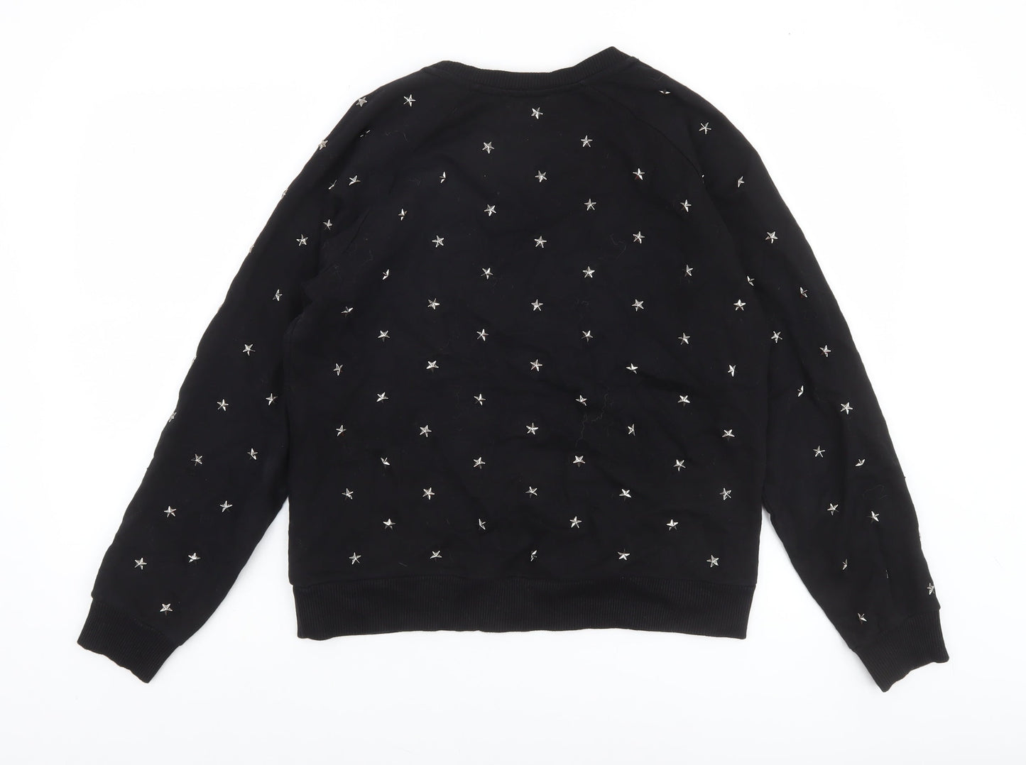 Womens UK Size M Diesel Black Pullover Sweatshirt