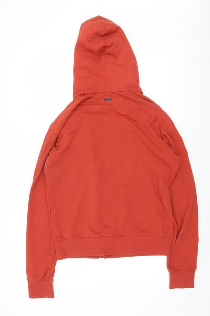 Adidas SLVR Women's Red Full Zip Hoodie Size L Cotton