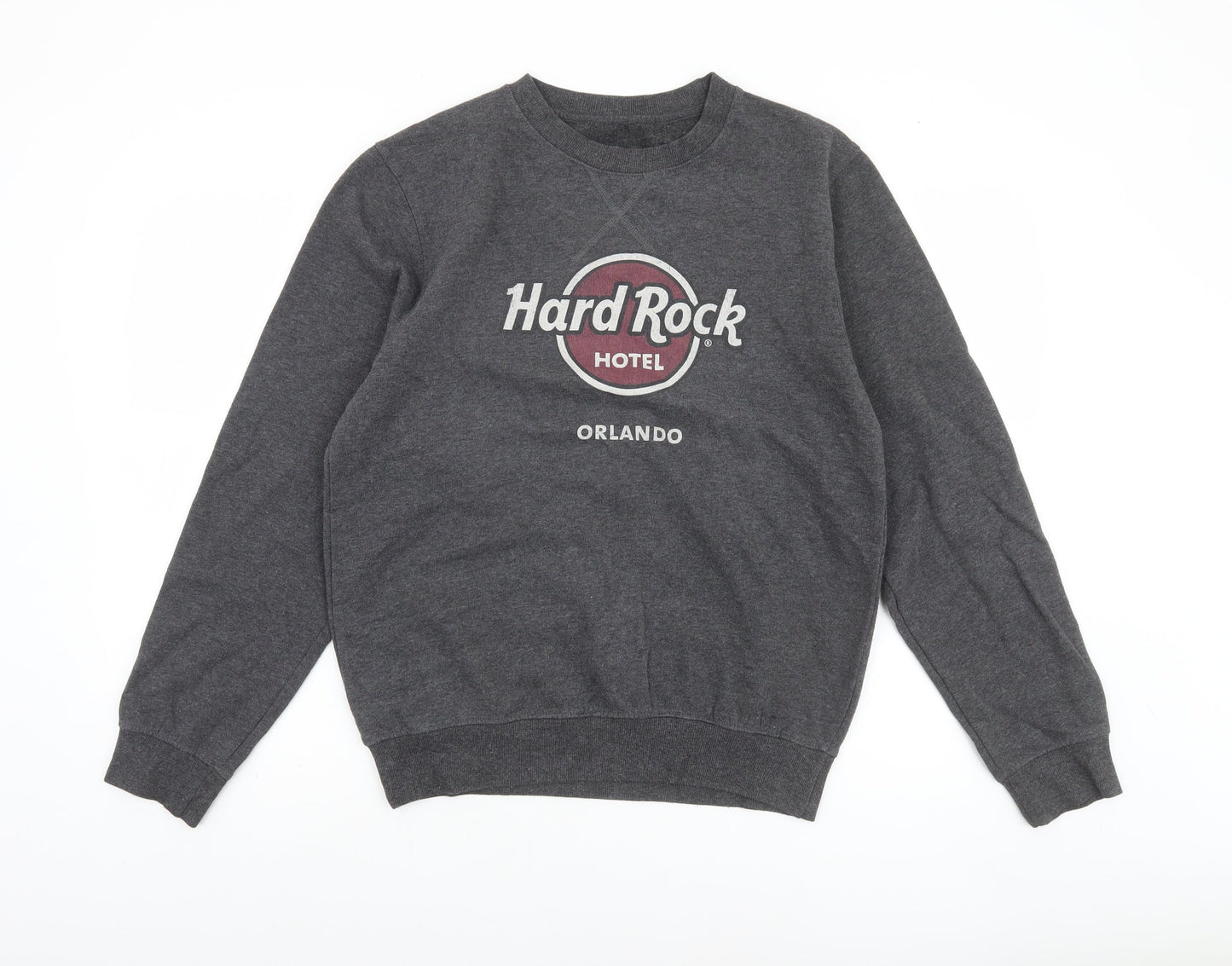 Mens UK Size M Hard Rock Hotel Grey Pullover Sweatshirt