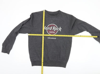Mens UK Size M Hard Rock Hotel Grey Pullover Sweatshirt