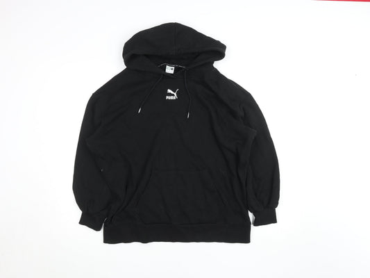 Mens UK Size L PUMA Black Pullover Hoodie