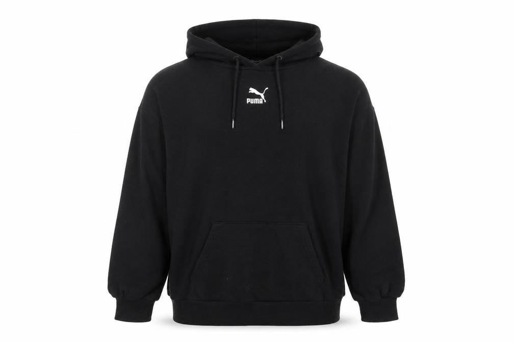 Mens UK Size L PUMA Black Pullover Hoodie