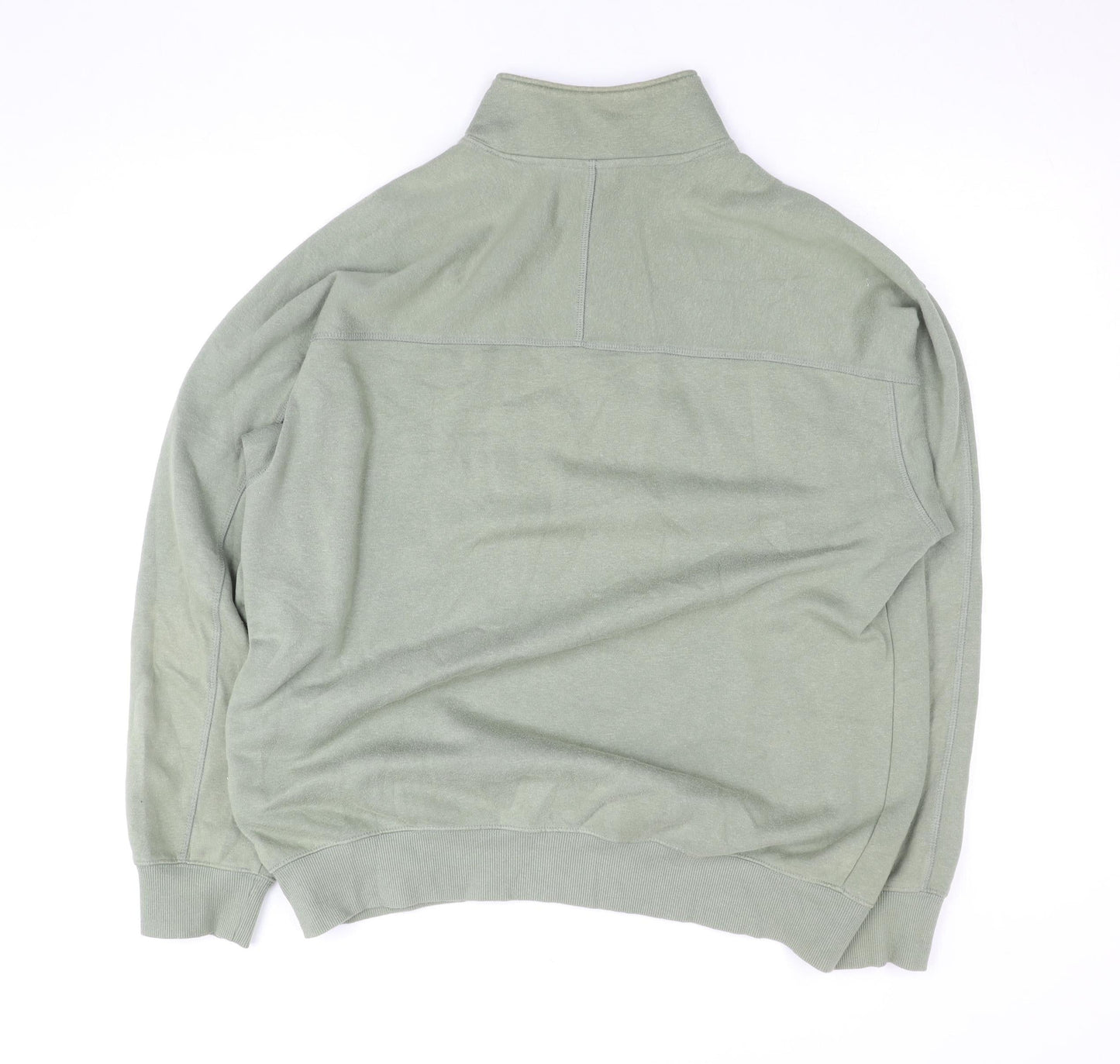 Mens UK Size L H&M Green Henley Sweatshirt