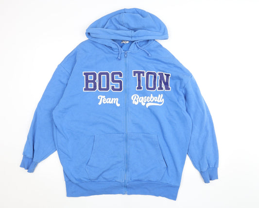 Mens UK Size S C&A Clockhouse Blue Full Zip Hoodie