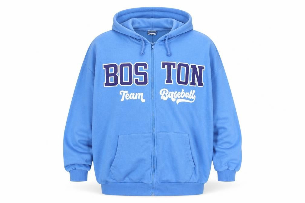 Mens UK Size S C&A Clockhouse Blue Full Zip Hoodie