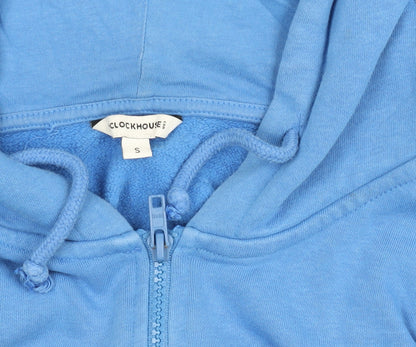 Mens UK Size S C&A Clockhouse Blue Full Zip Hoodie