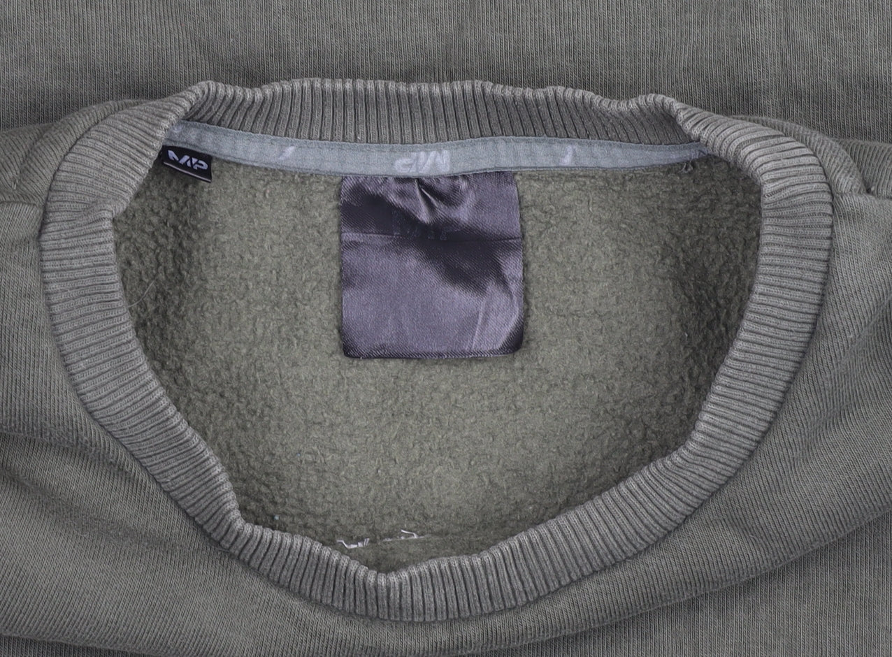Mens UK Size M MP Green Pullover Sweatshirt