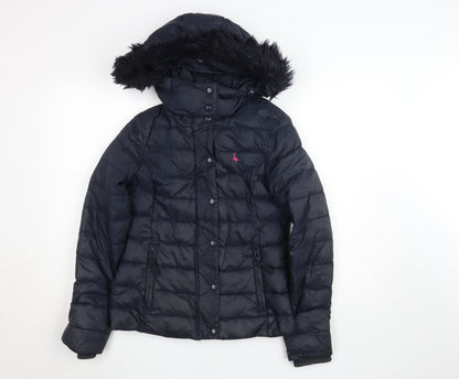 Girls UK Size 6 Jack Wills Blue Puffer Jacket