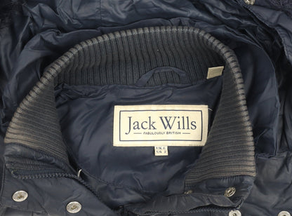 Girls UK Size 6 Jack Wills Blue Puffer Jacket